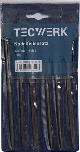 Nadelfeilensatz L.160mm Hieb 2 6-tlg.TECWERK