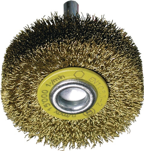 Rundbürste D.80mm Drahtstärke 0,2mm MS 19mm 12000min-¹ TECWERK