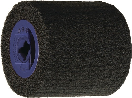 Satinierwalze Vlies 80 coarse braun Ø110xB100mm 19mm TECWERK