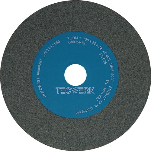 Schleifbockscheibe Ø200xB25x32mm 80 Form A SCg TECWERK