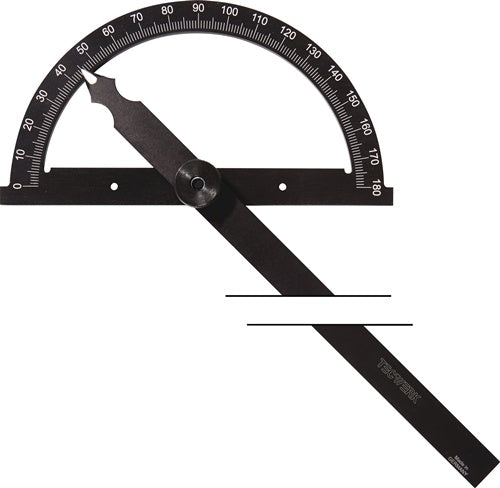 Winkelmesser Gradbogen-D.80mm Schenkel-L.120mm TECWERK