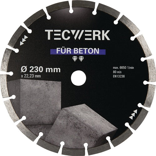 Diamanttrennscheibe BETON D.230mm Bohr.22,23mm Seg.-B.38,5mm