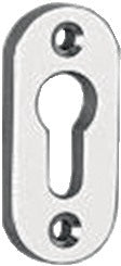 Schlüsselrosette 3393/0000 Aluminium F1 Schildstärke 8 mm PZ oval EDI