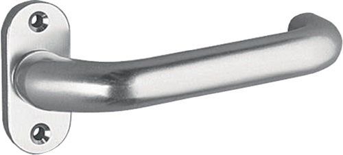 Profiltürdrückerlochteil 1308/0800 Aluminium F1 oval 8 mm gekröpft EDI