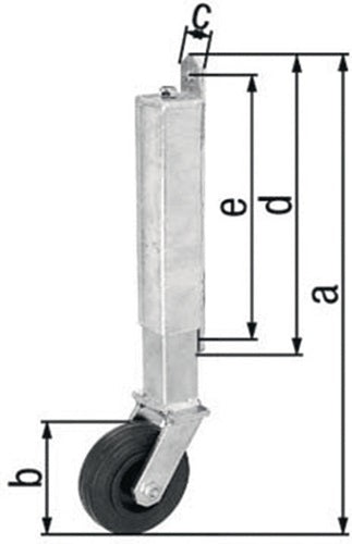 Torlaufrolle Stahl verzinkt Tore bis 70 kg 400 mm GAH
