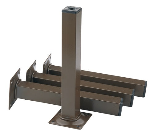 Möbelfuß verchromt 25 x 25 mm Höhe 200 mm Anschraubplatte 4 Stück / Set ELEMENT SYSTEM