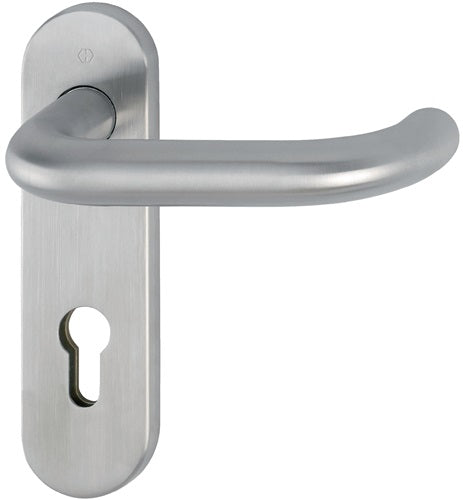 Feuerschutzgarnitur Paris FS-E138/353KH Edelstahl F69 D/D für Türstärke 40-65 mm PZ abgerundet DIN links / rechts HOPPE