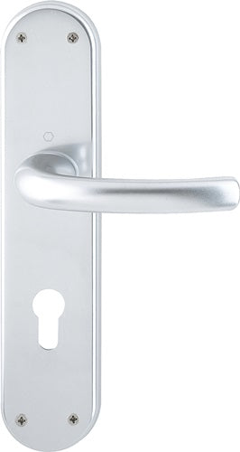 Renovationsgarnitur Tôkyô 1710/3334 Aluminium F1 PZ Vierkant 8 mm Entfernung 72 mm HOPPE