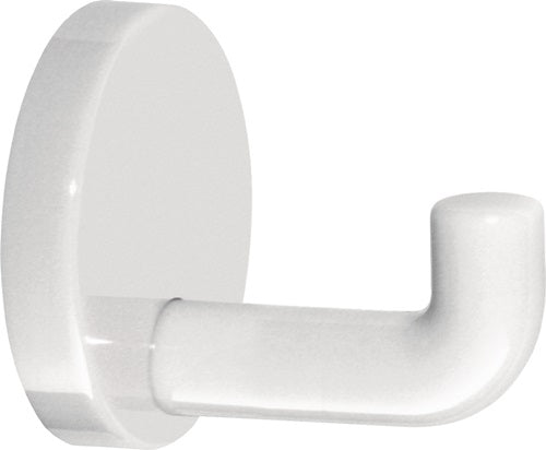 Einzelhaken 47790045 einfach Ausladung 65 mm Polyamid 99 reinweiß Ø 60 mm HEWI