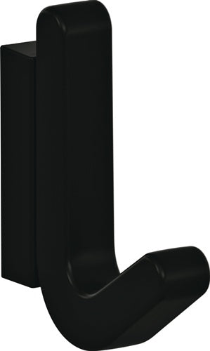 Einzelhaken Serie 477 matt elastisch Kunststoff (TPU) 90 tiefschwarz Höhe 68 mm HEWI