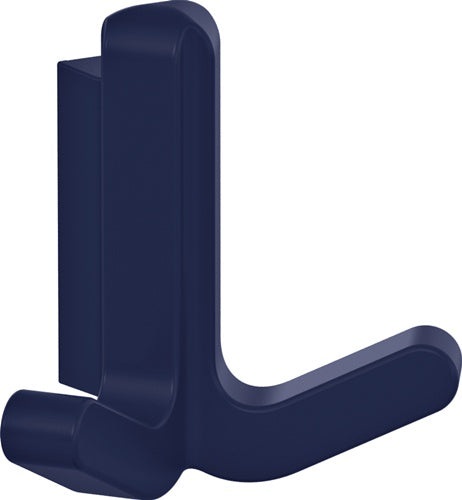 Doppelhaken Serie 477 matt elastisch Kunststoff (TPU) 50 stahlblau Höhe 69 mm HEWI