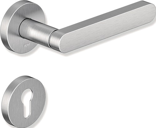Rosettengarnitur 270XAH01130 Edelstahl rund BB DIN links / rechts D/D HEWI
