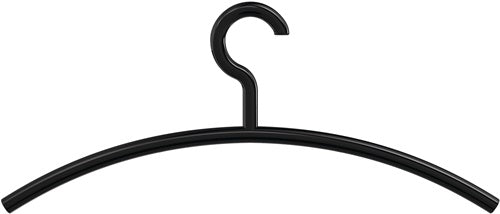 Kleiderbügel 5703B 90 Kunststoff 90 tiefschwarz matt Breite 450 mm Höhe 190 mm HEWI