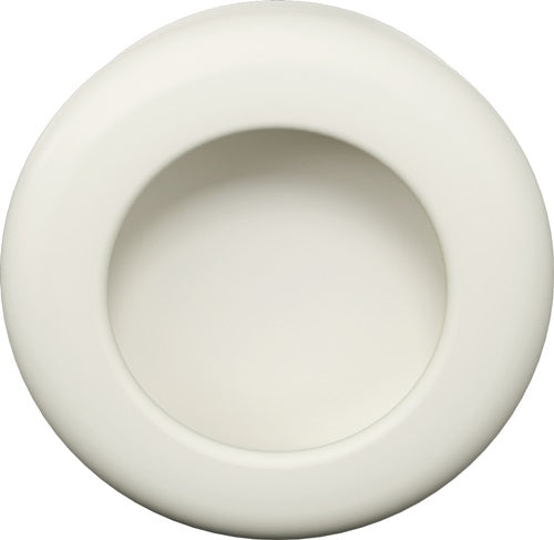 Schiebetürmuschel 53860MLB Polyamid 99 reinweiß matt rund Türstärke ab 22 mm passend für Holztüren Einlass-Ø 55 mm HEWI