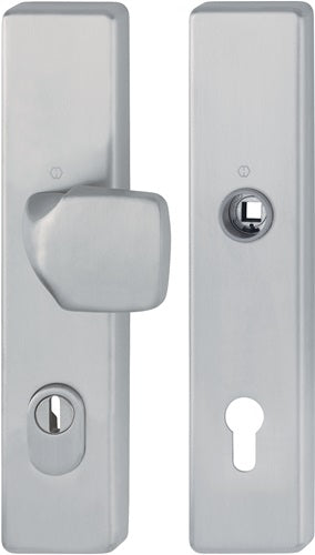 Schutzgarnitur E61G/2222ZA/2210 Edelstahl F69 92 mm 67-77 mm HOPPE