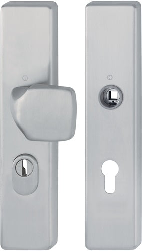 Schutzgarnitur E61G/2222ZA/2210 Edelstahl F69 72 mm 37-47 mm HOPPE