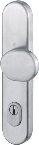 Knopflangschild E86G/3332ZA Edelstahl F69 92 mm für Kombischutz PZ 10 mm HOPPE