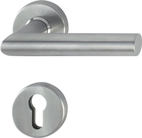 Rosettenhalbgarnitur Amsterdam E1400Z/42/42S Edelstahl F69 Vierkant 8 mm für Kombischutz HOPPE