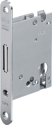 Einsteckriegelschloss 1308 PZ20/55 mm Stulp silber abgerundet BKS