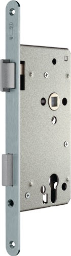 Haustür-Einsteckschloss PZW 22/65/92/10 mm DIN links silber käntig SSF