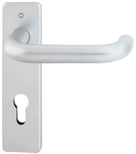 Feuerschutzgarnitur Paris FS-138F/202K Aluminium F1 D/D für Türstärke 40-55 mm PZ käntig DIN links / rechts HOPPE