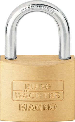 Zylindervorhangschloss 400 E Magno / 50 GL Schlosskörperbreite 50 mm Messing gleichschließend BURG-WÄCHTER