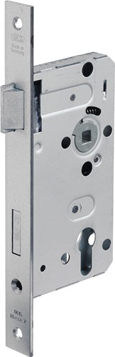Zimmertür-Einsteckschloss 415 PZW 24/ 55/72/8 mm DIN links silber käntig Klasse 2 Zinkdruckgruss BKS