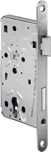 Behörden-Einsteckschloss 615 PZW 20/55/72/8 mm DIN rechts Edelstahl abgerundet Klasse 5 BKS