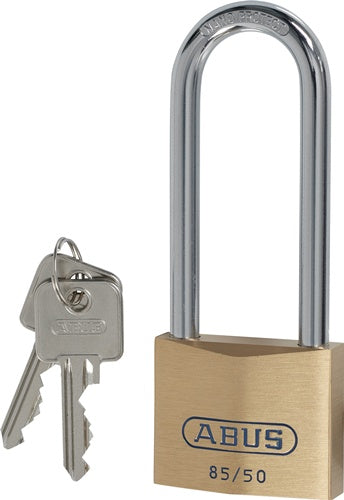 Zylindervorhangschloss 85/50HB80 Schlosskörperbreite 50 mm Messing verschiedenschließend ABUS