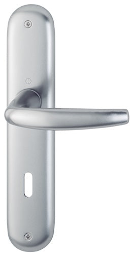 Langschildgarnitur Atlanta 1530/273P Aluminium F1 OB 72 mm DIN links / rechts HOPPE