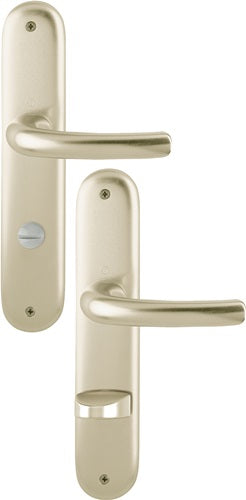 Langschildgarnitur Tôkyô 1710/273P Aluminium F2 SK/OL 78 mm DIN links / rechts HOPPE