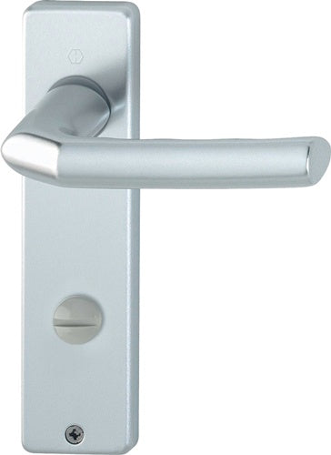Kurzschildgarnitur Birmingham 1117/202KP/AP Aluminium F1 SK/OL eckig Drückergarnitur HOPPE