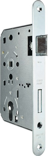 Panik-Einsteckschloss 1007PPFR Panik-Funktion E abgerundet 24/65/72/9 mm DIN rechts Stahl verzinkt mit Wechsel BEVER