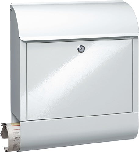 Briefkasten Scandic 825 W Höhe 460 mm Breite 380 mm Tiefe 125 mm weiß Stahl DIN C4 BURG-WÄCHTER