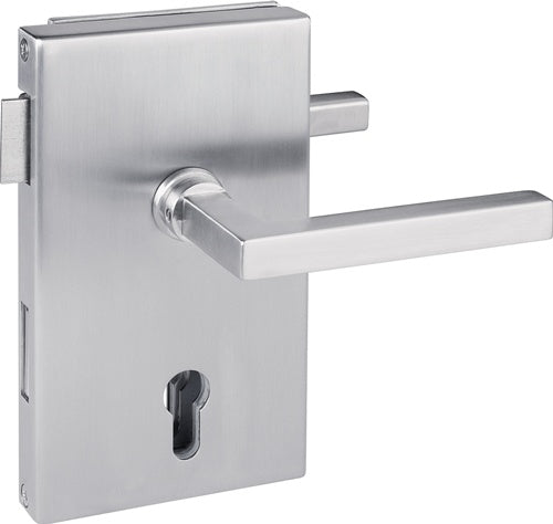 Glastürschloss 6053 PZ L - Molina Edelstahl matt PZ DIN links HERMAT – Ansicht 3