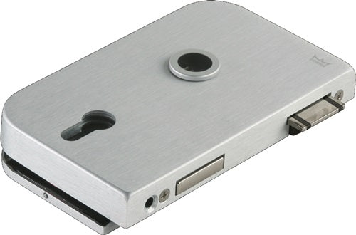 Glastürschloss OFFICE Junior Leichtmetall silber eloxiert PZ DIN links DORMA-GLAS