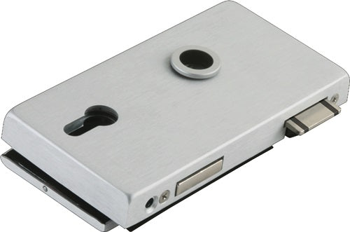 Glastürschloss OFFICE Classic Leichtmetall silber eloxiert PZ DIN links DORMA-GLAS