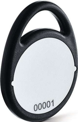 Zutrittskontrollsystem SchlüsselAnHänger MIFARE DESFire EV2 schwarz RFID-Transponder-SchlüsselAnHänger GEZE