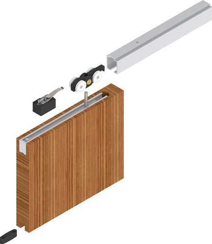 Schiebesystem 140 ME-A 140 kg Holztüren ab 35 mm Komplettset HELM