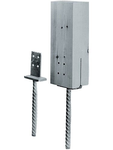 Stützenfuß PIG 90 x 60 x 110 mm Stahl stückverzinkt zum Einbetonieren Loch-Ø 85 mm 250 mm SIMPSON STRONG TIE