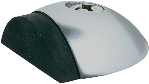 Türpuffür 200131 Höhe 18 mm Aluminium silberfarbig eloxiert Dübelmontage KWS