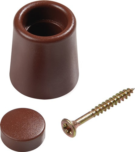 Türpuffür Ø 29 mm Höhe 35 mm braun Dübelmontage