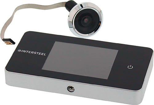 Digitaler Türspion Basic Kunststoff silber 100 ° 38 mm / 110 mm INTERSTEEL