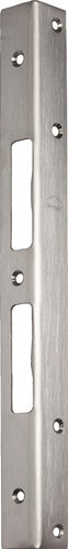 Sicherheitswinkelschließblech Länge 300 mm Breite 25 mm Stärke 2 mm Edelstahl matt gebürstet SCHNEGEL
