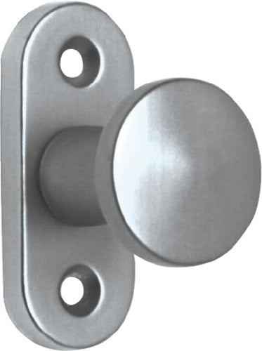 Hebetürknopf Aluminium F2 / neusilberfarbig 35 mm EDI