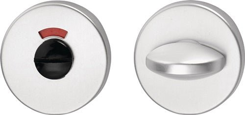 Schlüsselrosetten-Paar 57 Edelstahl F00 Schildstärke 8 mm WC rund EDI