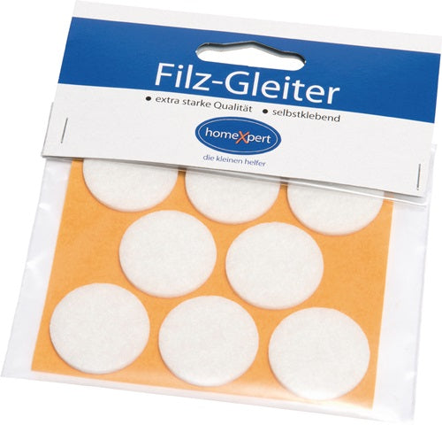 Filzgleiter 28 mm Filz weiß selbstklebend 8 St/SB-Karte