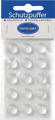 Schutzpuffür Clear 16 mm Kunststoff transparent Linse selbstklebend