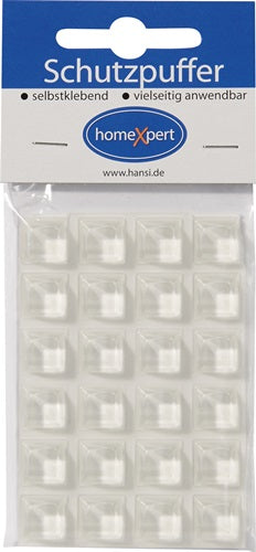 Schutzpuffür Clear 126 mm Kunststoff transparent Quadrat selbstklebend