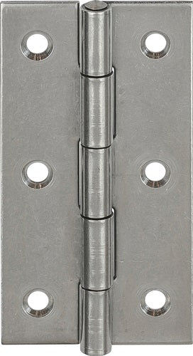 Scharnier Höhe 30 mm Breite 22 mm Stärke 08 mm Edelstahl gerollt schmal VORMANN - VPE: 50